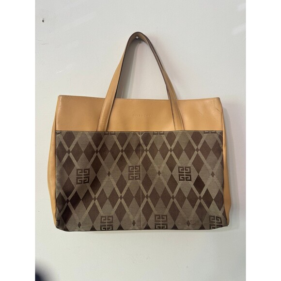 GIVENCHY LEATHER SACHEL/TOTE  MONOGRAM - Picture 1 of 9